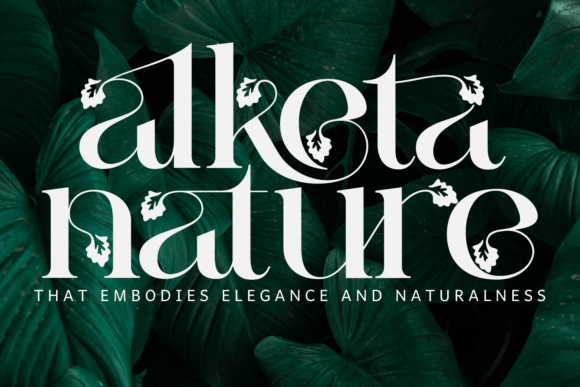 Alketa Nature: A Delicate Serif Font for Editorial Design