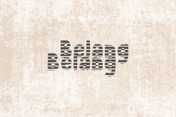 Belang Belang: A Sophisticated Serif Font for Luxury Crafts