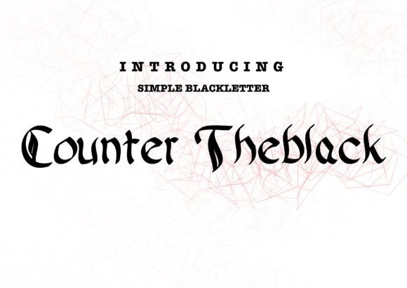 Counter Theblack: Elevating Editorial Design with Authentic Blackletter