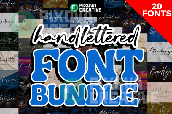 Hand-lettered 20 Brush Bundle: A Designer’s Font Toolkit for Authentic Branding