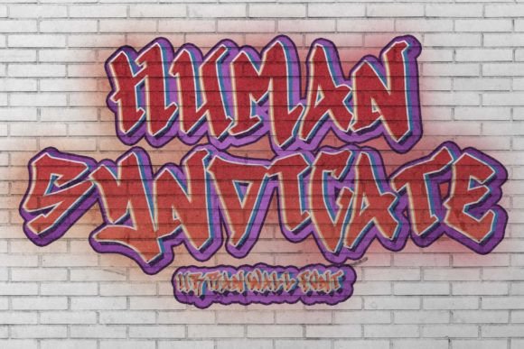 Human Syndicate: The Bold Blackletter Typeface for Street-Style Campaigns