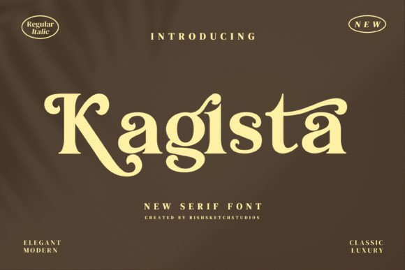 Kagista: The Elegant Serif Typeface for Sophisticated Editorial Design