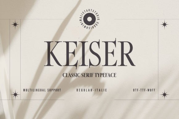 Keiser: The Elegant Serif Font for Polished Brand Identity