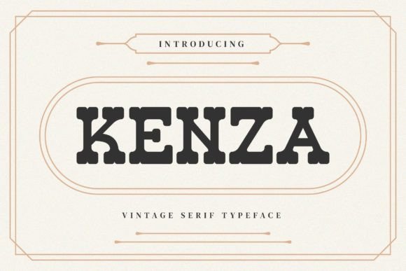 Kenza Serif Font: A Minimalist Typeface for Handmade Branding