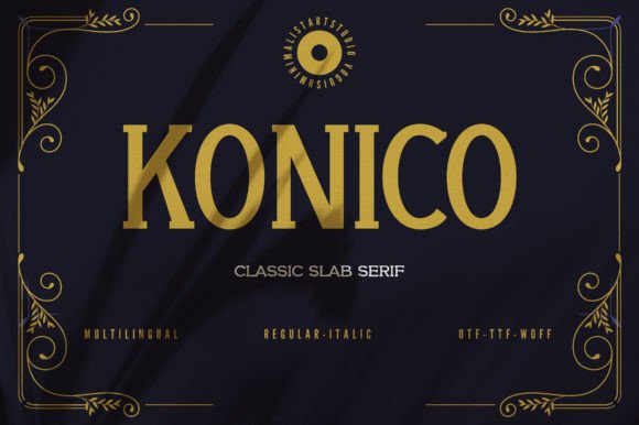 Konico: The Slab Serif Font That Elevates Small Business Branding