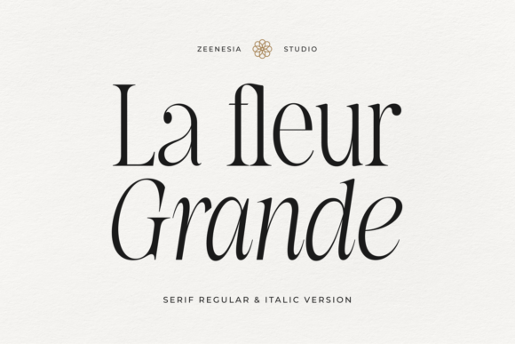 La Fleur Grande: A Premium Serif Typeface for Elegant Web Design