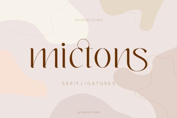 Mictons Typeface: Elevate Brand Identity with Elegant Serif Design