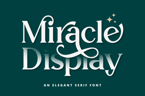 Miracle Display: The Serif Typeface for Scroll-Stopping Visuals