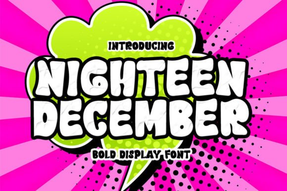 Nighteen December: A Fresh Display Font for Polished Brand Identity