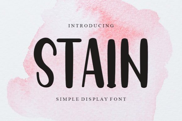 Stain: A Display Typeface for Editorial Design
