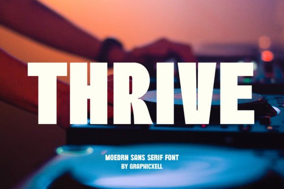 Thrive Font: The Modern Typeface for Handmade Creators