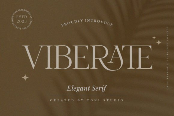 Viberate: The Elegant Serif for Campaigns That Need a Touch of Charm